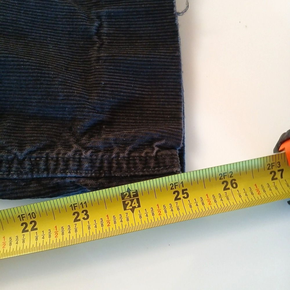 Levis 569 Corduroy Low Loose Fit Jeans Mens 32X25 Black - Picture 7 of 8